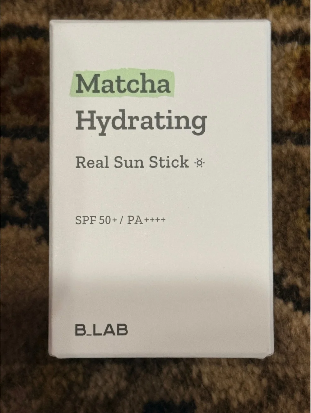 B.LAB Matcha Hydrating Real Sun Stick SPF 50+ PA++++
